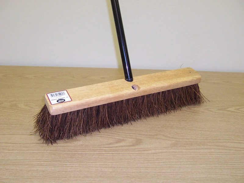 18 In. Palmyra Garage Push Broom With 60 In. Steel Handle