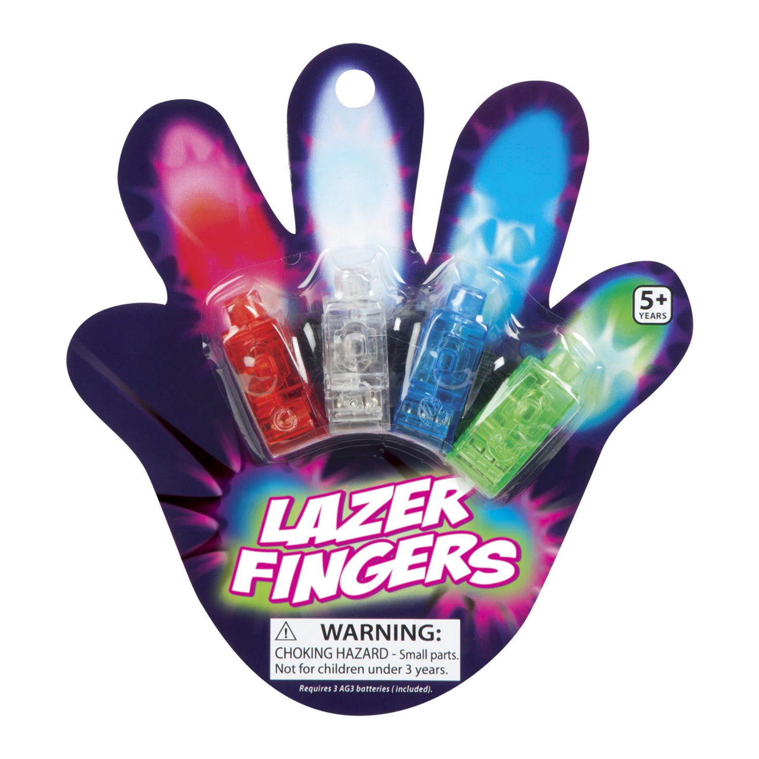 02202  02202 Lazer Fingers Assorted Colors