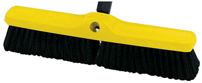18 Inch Medium Floor Sweep With Plastic Foam Block And Polypropylene Bristles