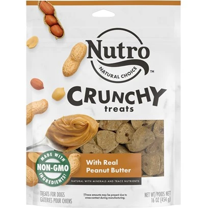 NUTRO CRUNCHY TREATS PB 16OZ