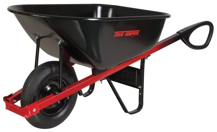 C6tc14 Total Control 6-cubic Foot Steel Wheelbarrow