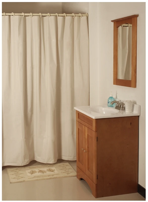Heavy Duty Vinyl Shower Curtain 70" X 72" Beige - Model Sd-mcp01-b3l