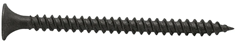 Black Phosphate Drywall Screws, Phillips Sharp Point, Fine-Thread, 1-In. x #6, 1-Lb. Box
