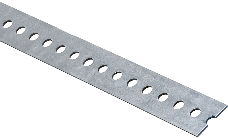 1-3/8 In. X 6 Ft. Galvanized Steel Slotted Flat Stock
