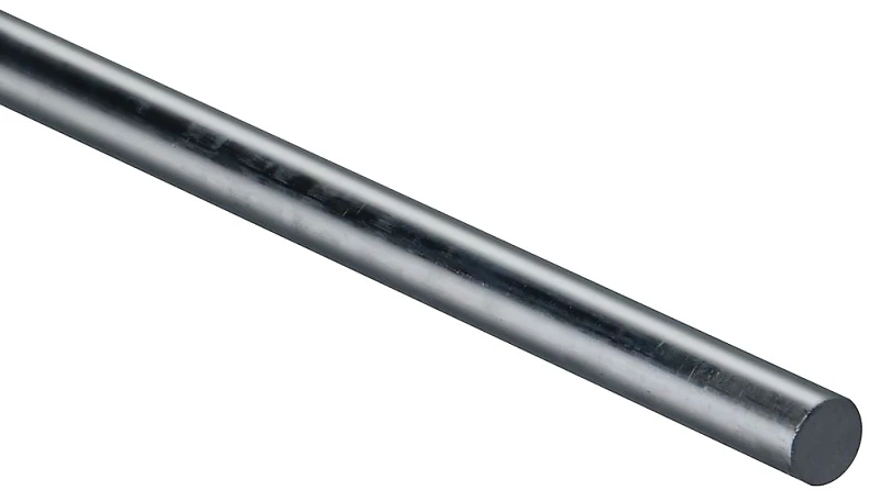 Smooth Axel Rod, Zinc, 1/2 x 36 In.