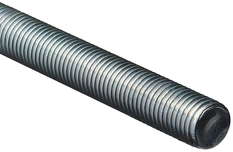 Zinc Plated Threaded Rod, 1-8 X 36 Inches, Astm A307 Compliant