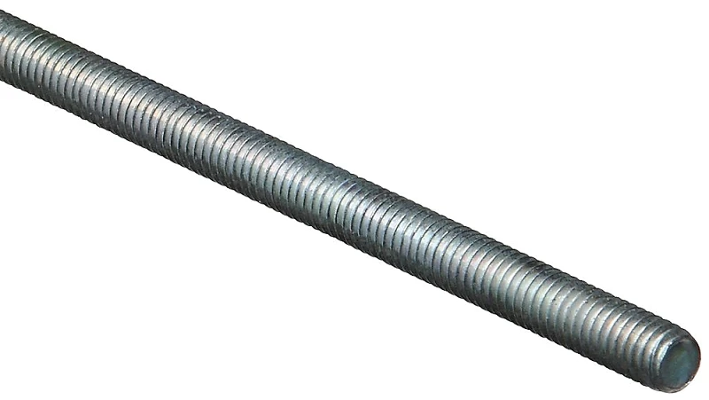 Threaded Rod, Zinc, 18 TPI, 5/16 x 36 In.