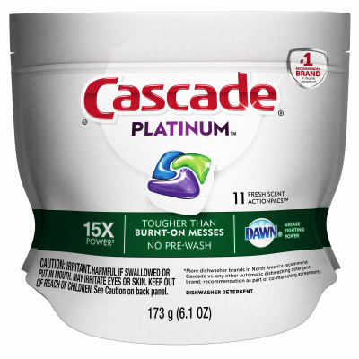 Platinum Dishwasher Action Pacs, Fresh Scent, 11 Count, Model 97706