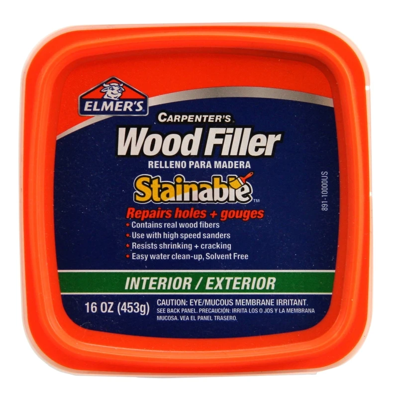 E891 Stainable Wood Filler, 1 Pint For Interior/exterior Use