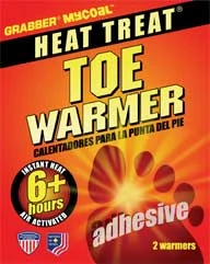 Grabber Warmers Toe Warmers 6+ Hours of Heat- Made in the USA
