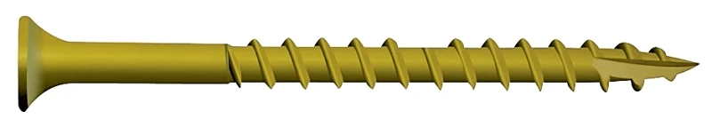 Tan Deck Screw #9 3 Inch Bugle Head T25 Star Drive 0356170