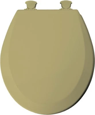 46ec 031 Premium Beveled Round Wood Toilet Seat In Harvest Gold
