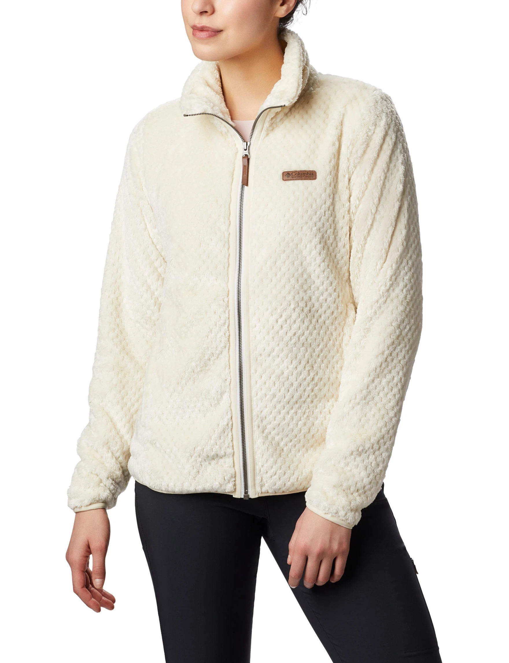 Women's Fire Side Ii Sherpa Full Zip Fleece Jacket - Medium - Chalk