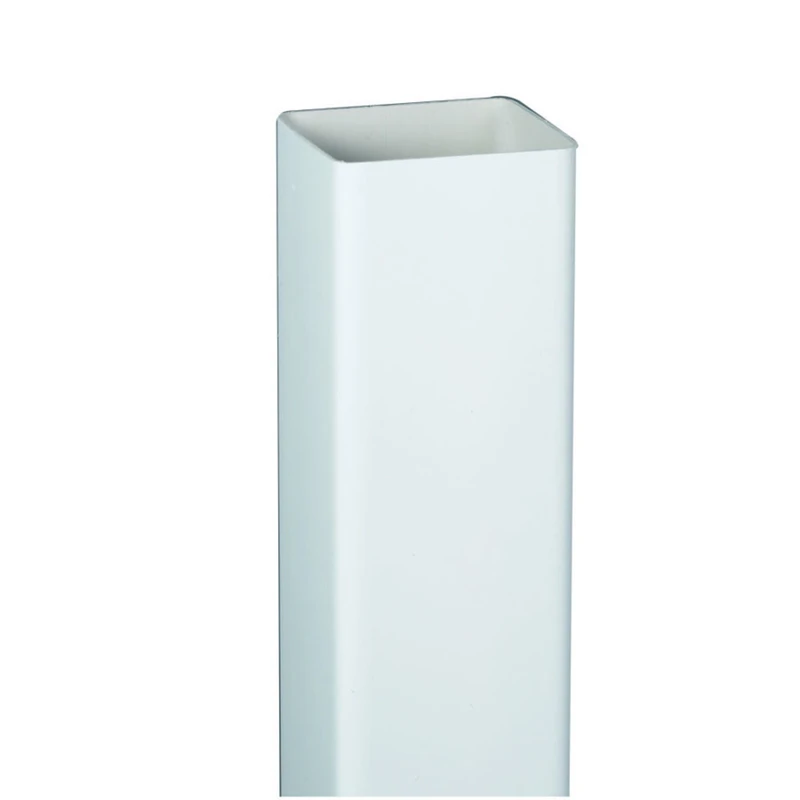 2 In. Square X 10 Ft. White Vinyl Downspout - Model T0583