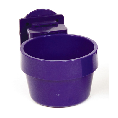 Slide-N-Lock Pet Feeding Crock, Cage Attachment, 10 Ounce Capacity, Assorted Colors