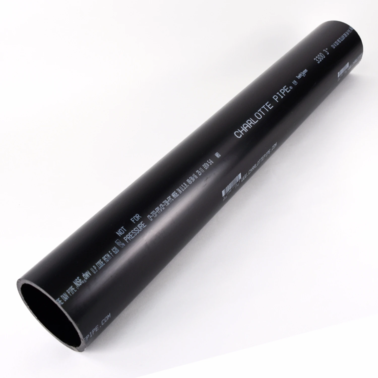 3 In. X 2 Ft. Abs Dwv Foam Core Pipe - Schedule 40