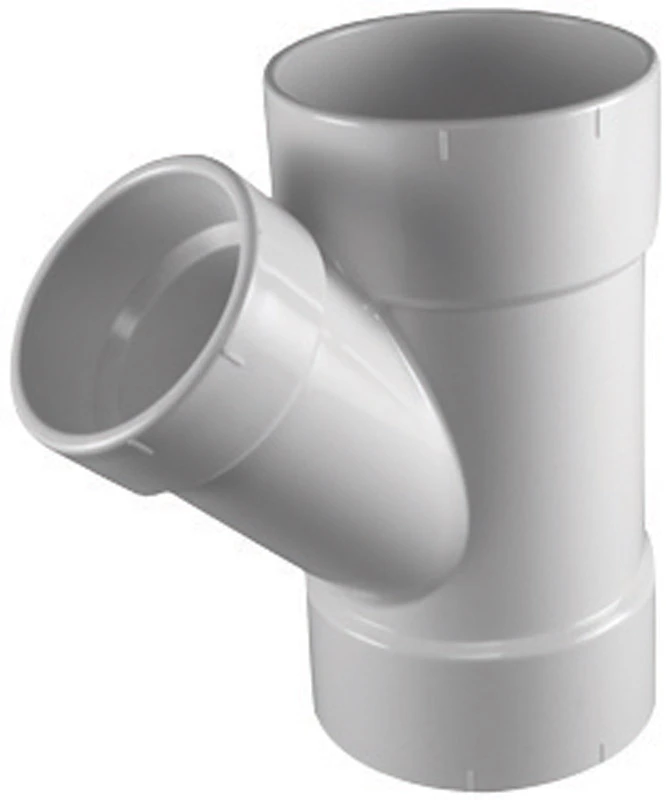 Schedule 30 PVC DWV Reducing Wye, 3 x 1-1/2 In.