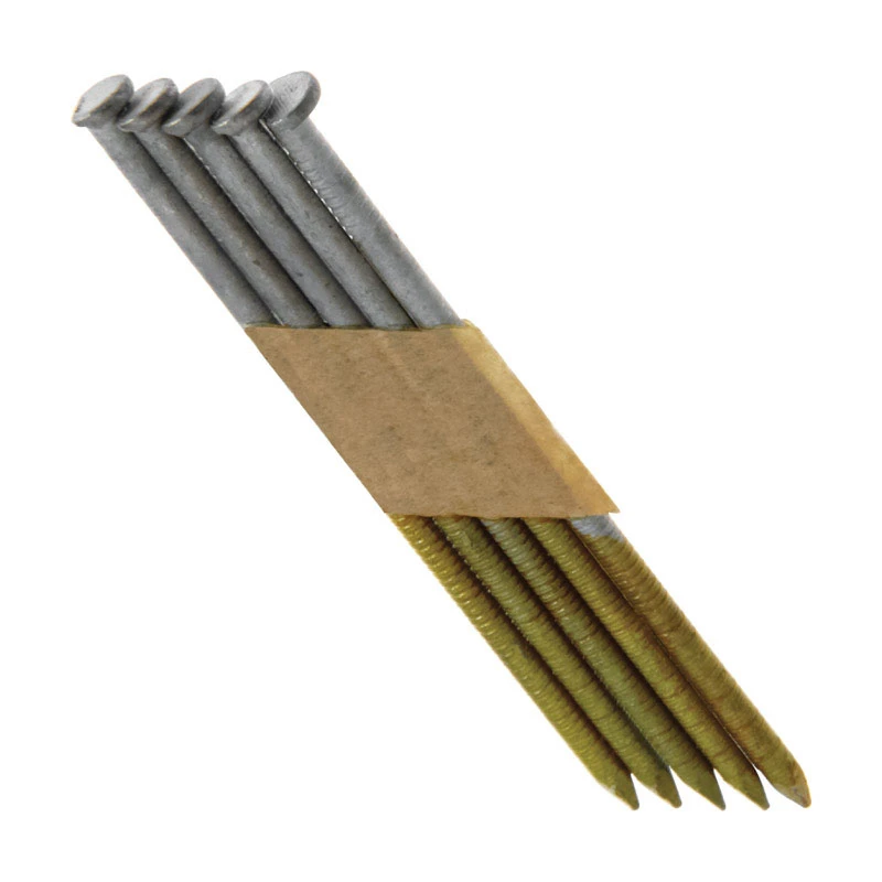 Collated Common Nails, Smooth Steel, Paper Tape, 30 Degree, 3-1/4 x .120 In., 2000-Pk.