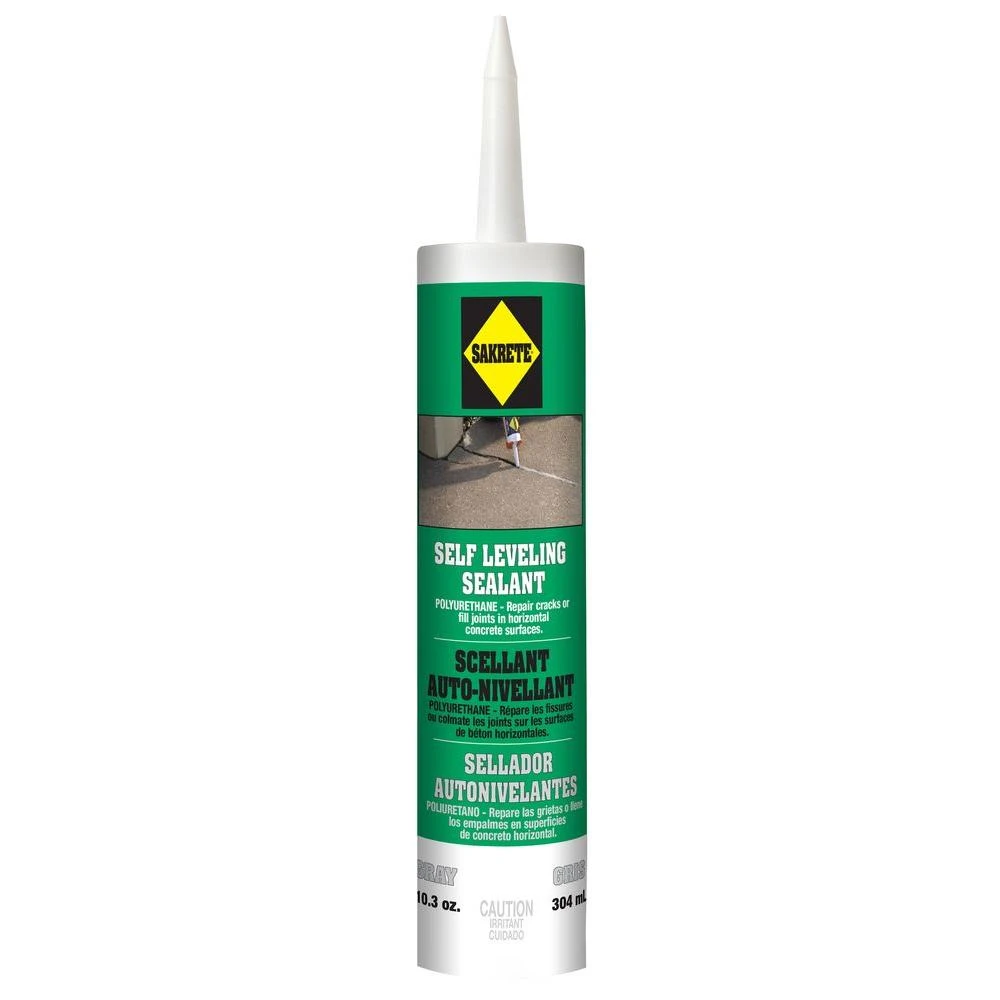 Polyurethane Self-leveling Sealant Caulk, 10.3 Oz Tube For Concrete Repair