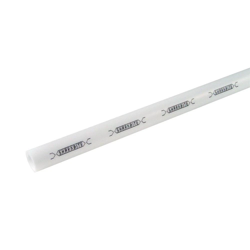 Cross-Linked Polyethylene PEX Tubing Pipe White 1 Inch Diameter 5 Feet Length