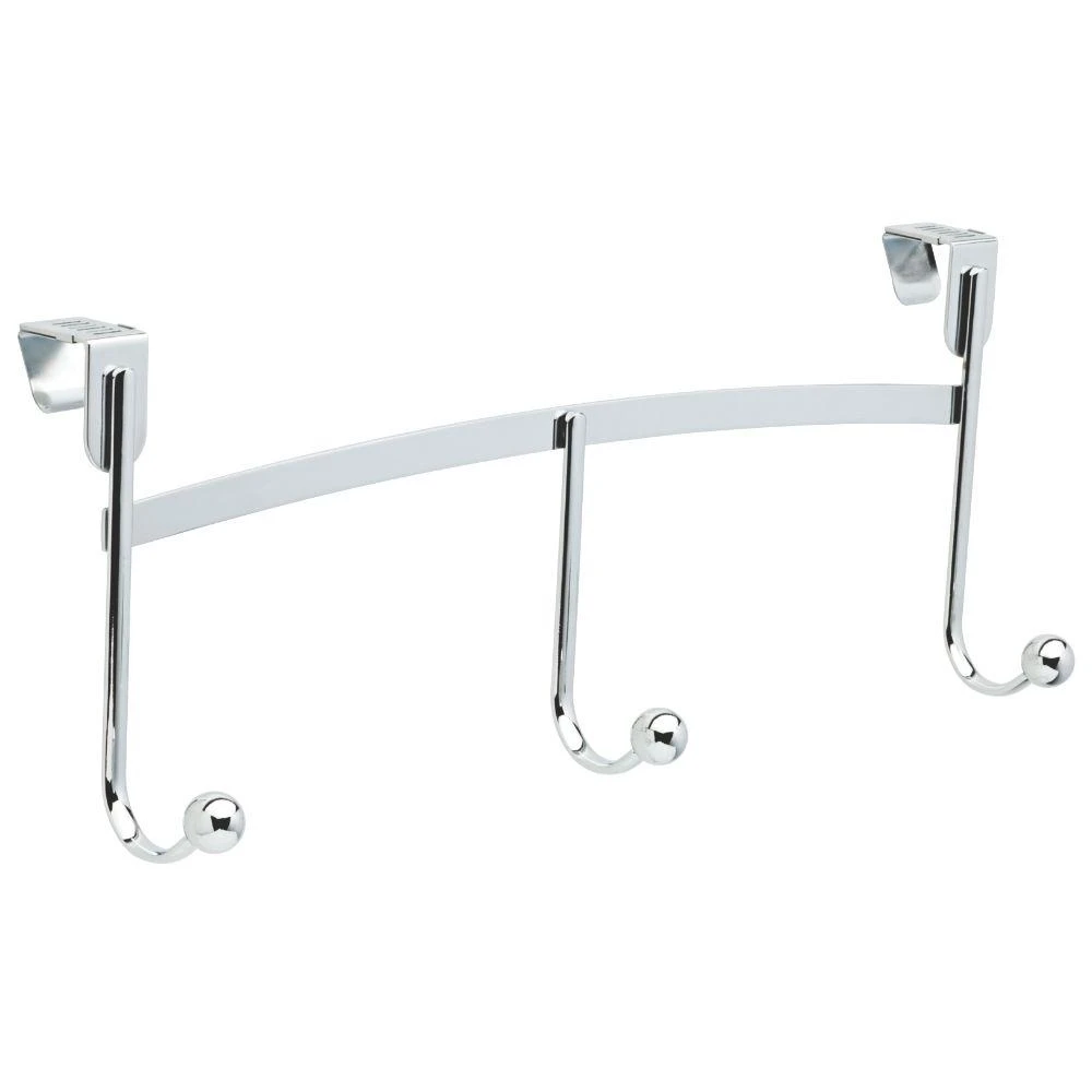 141775 Adjustable Over-the-door Hook Rail, Chrome, 5 X 18.75 X 8.25 In.