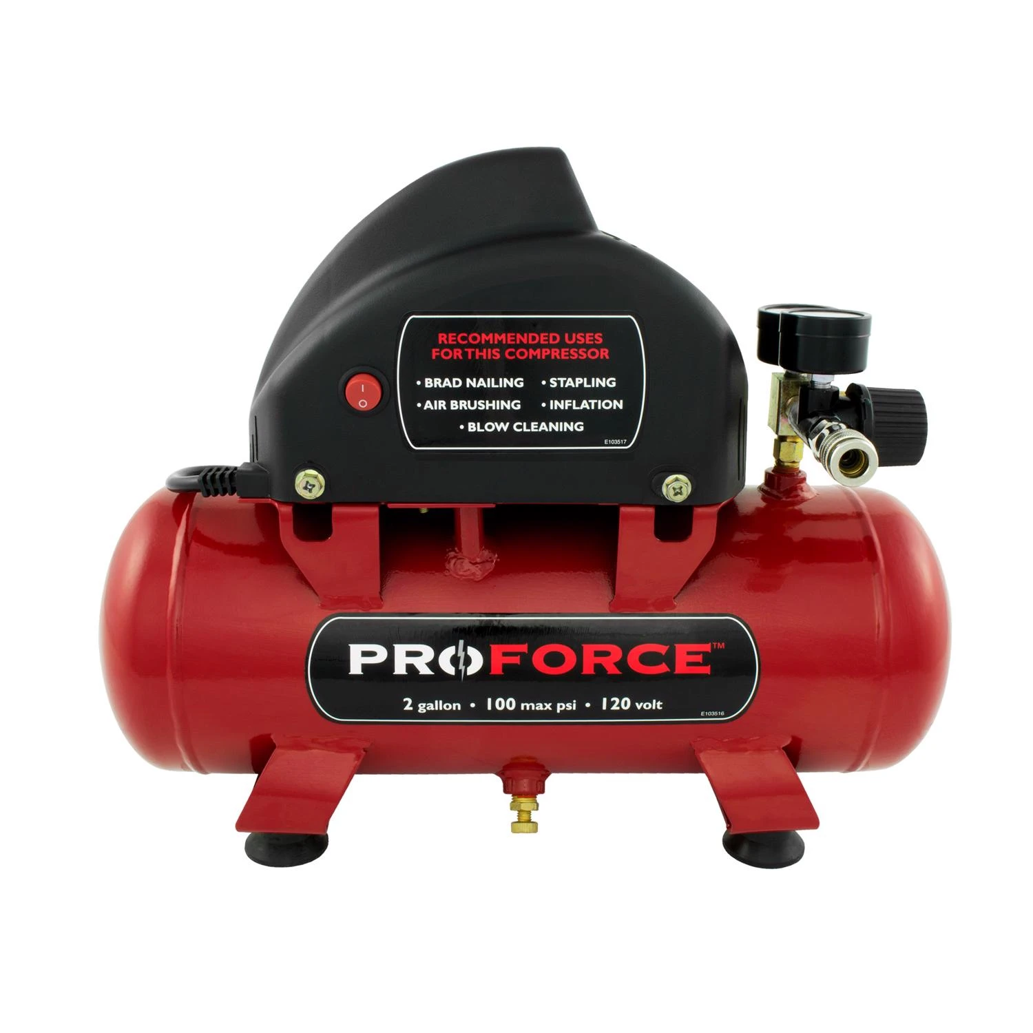 2 Gallon Horizontal Portable Air Compressor Tank 100 Psi With Accessories