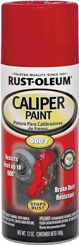 12 Oz. Red Caliper Paint - Durable Automotive Coating For Brake Components
