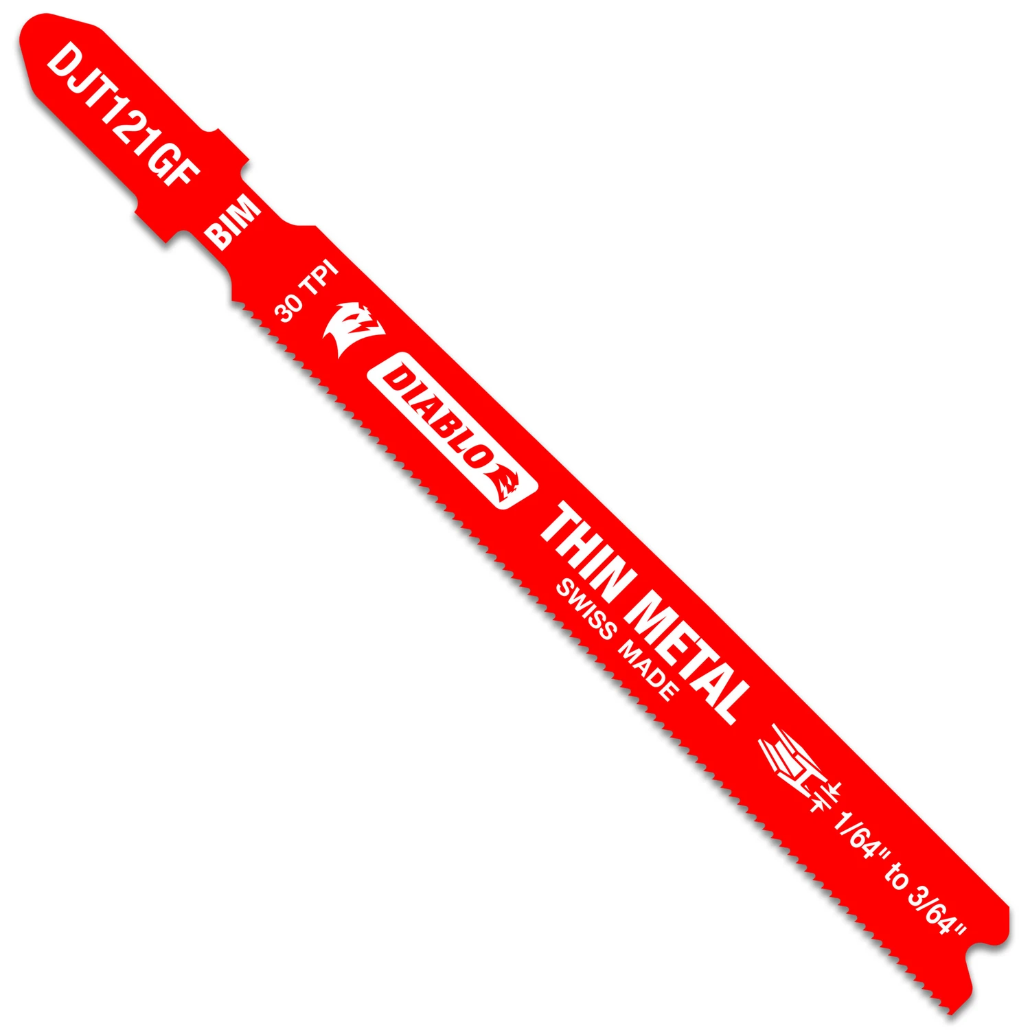 T-Shank Jigsaw Blade, Bi-Metal, For Thin Metal, 30 TPI, 3-3/8-In., 5-Pk.