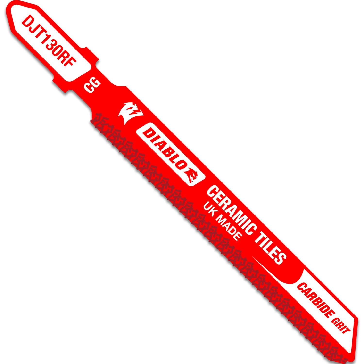 T-Shank Jigsaw Blade, Carbide Grit, For Cermaic & Glass, 3-1/4-In.