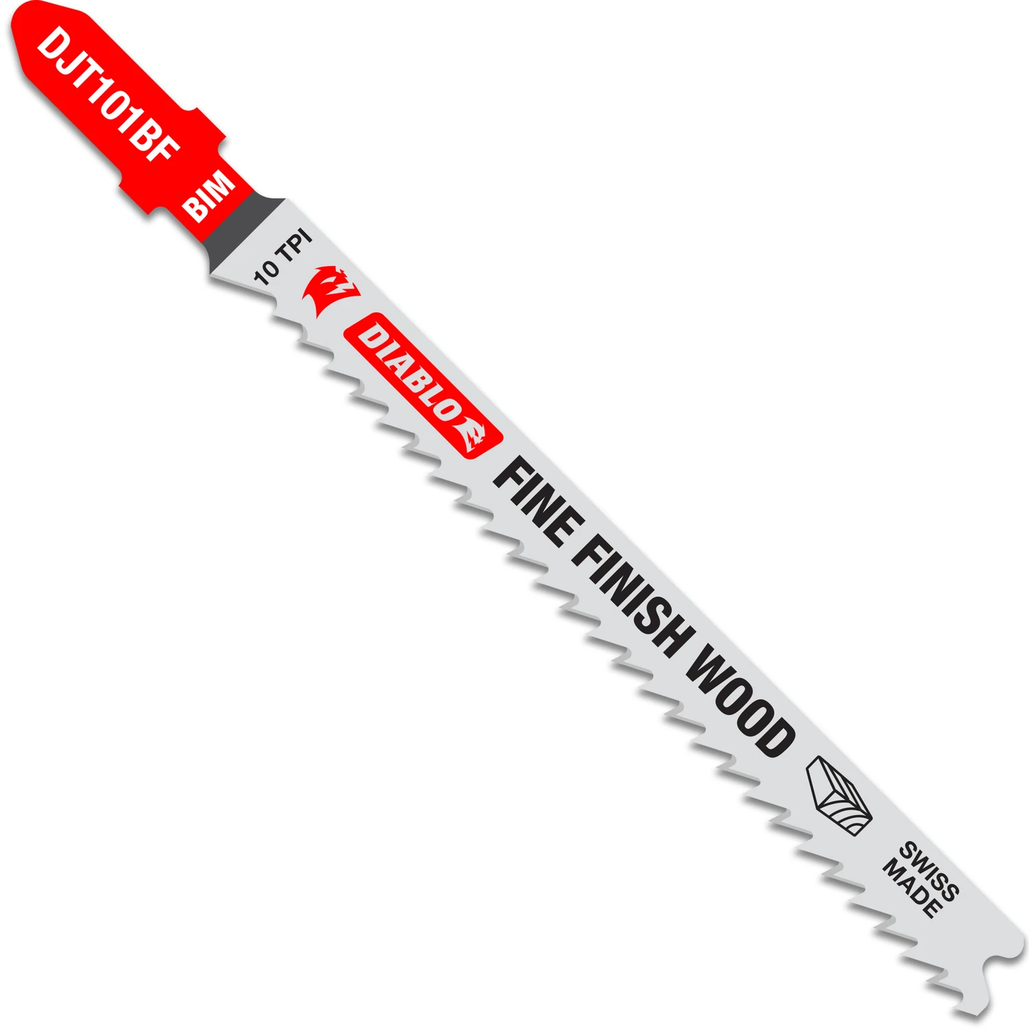 T-Shank Jigsaw Blade, Bi-Metal, Fine Finish Cuts, 10 Tooth, 4-In., 5-Pk.