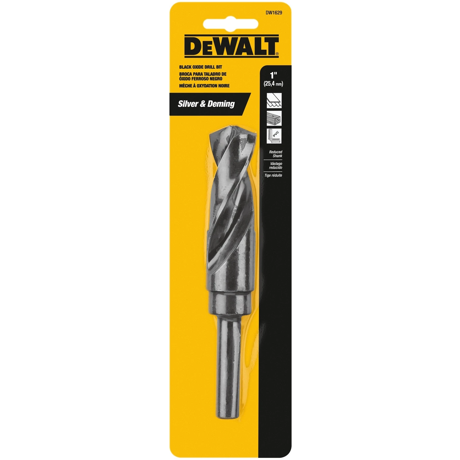 1 In. Black & Gold High Speed Steel Drill Bit, Model Dw1629