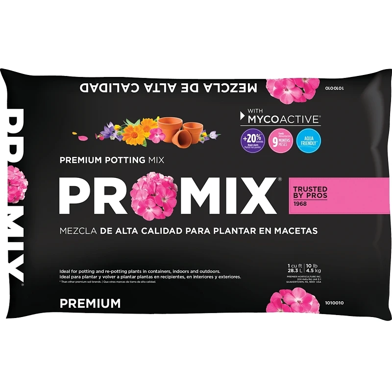1 Cu. Ft. Premium Potting Soil Mix With Mycoactive For Optimal Plant Growth