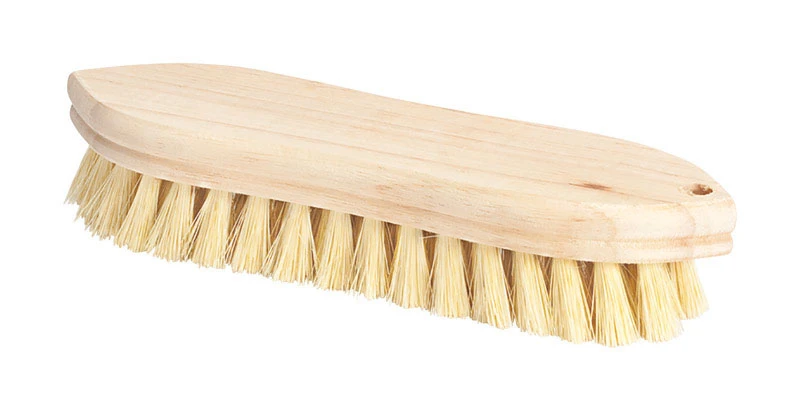 9 In. Tampico Bristle Hardwood Scrub Brush Model 11620 For Heavy Duty Cleaning