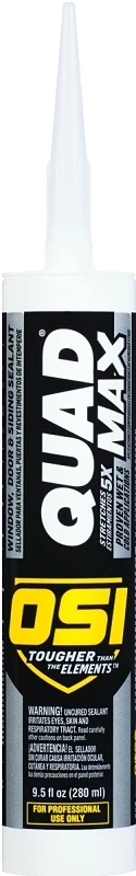 Quad Max Siding and Window Sealant, Bronze Color, 9.5 Ounce Tube