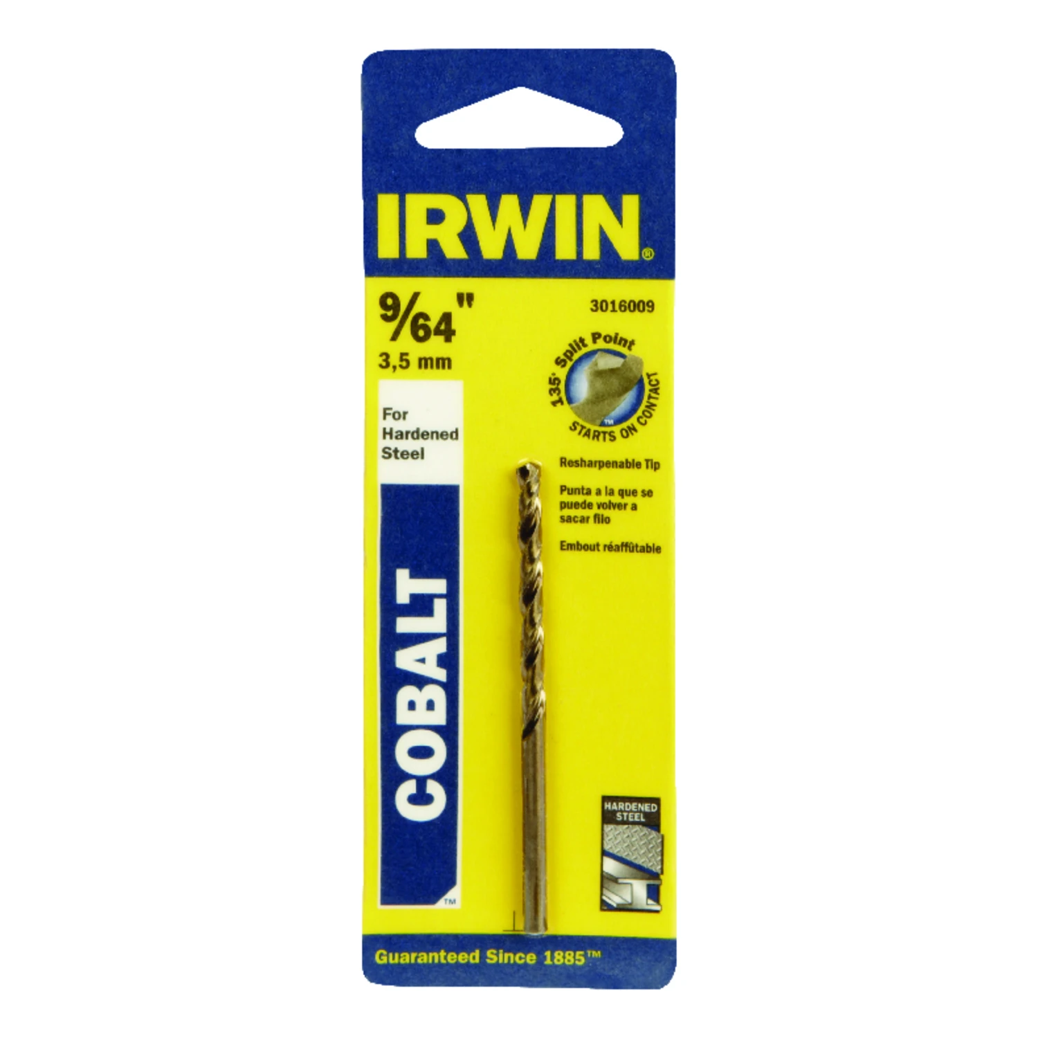 Cobalt Steel Drill Bit 9/64 Inch High-Speed Durable Metal Cutting Tool
