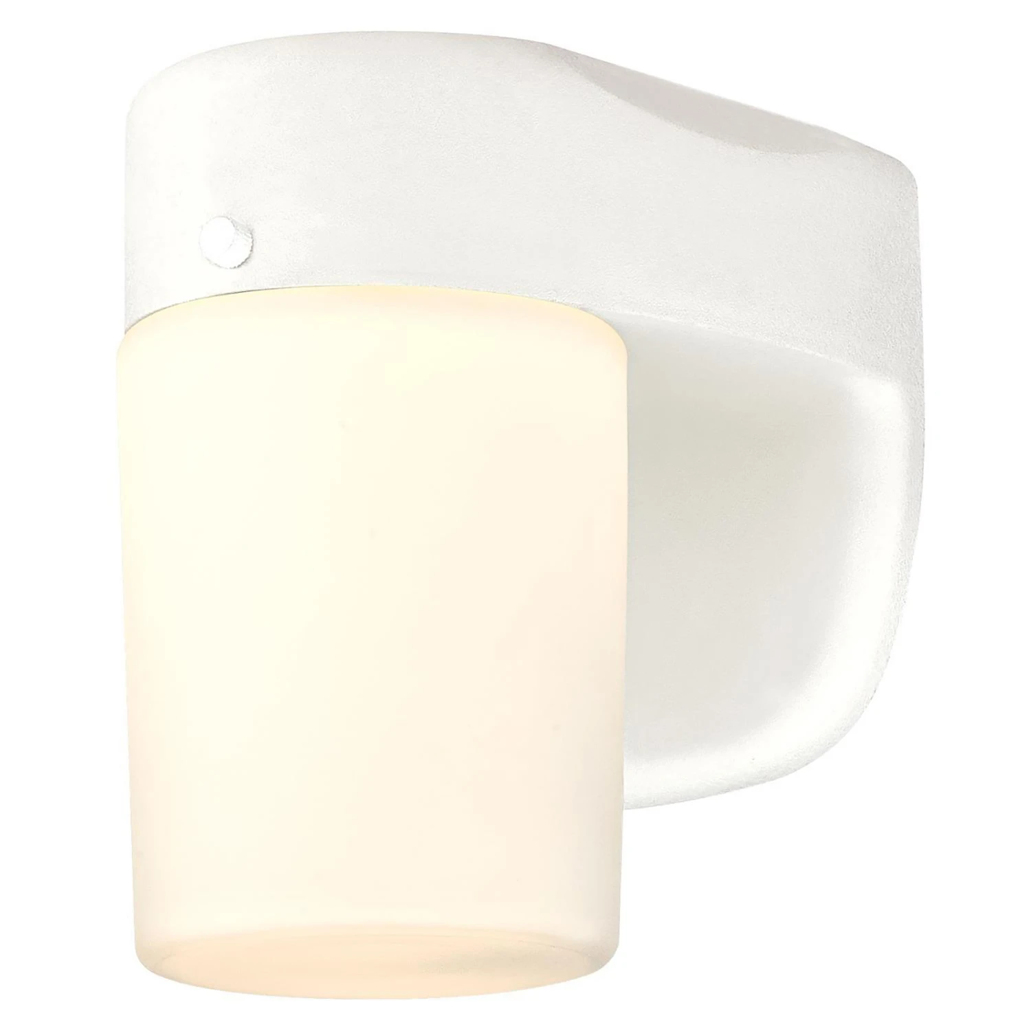 White LED Wall Lantern Fixture with Frosted Glass, 6.69 Inches by 4.96 Inches