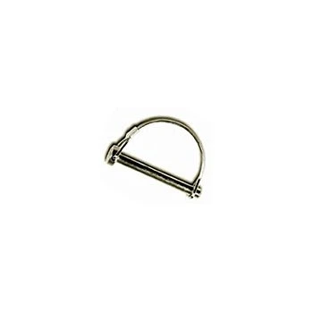 Hitch Pin, Wire Lock, Round, 1/4 x 1-3/4-In.