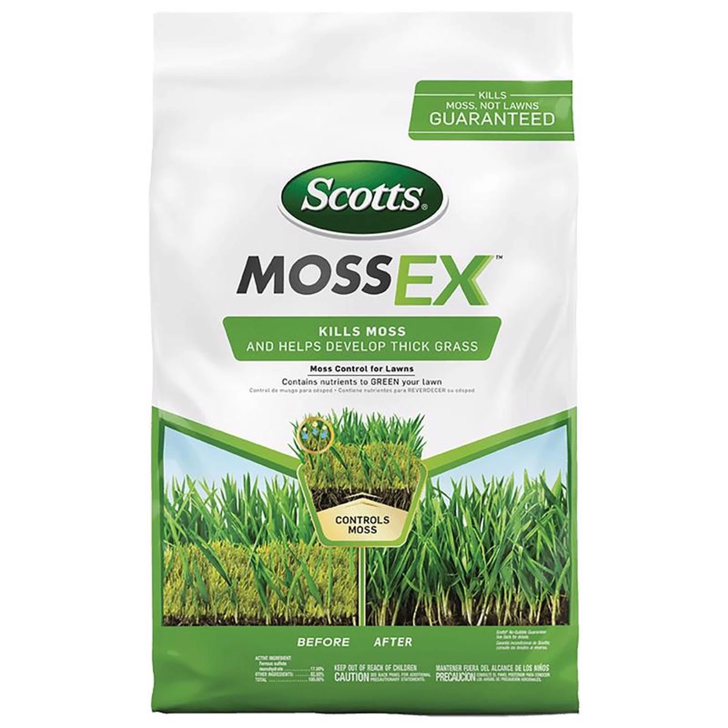 Mossex 18.37 Lb. Moss Killer Granules For Lawns, 5000 Sq. Ft. Coverage
