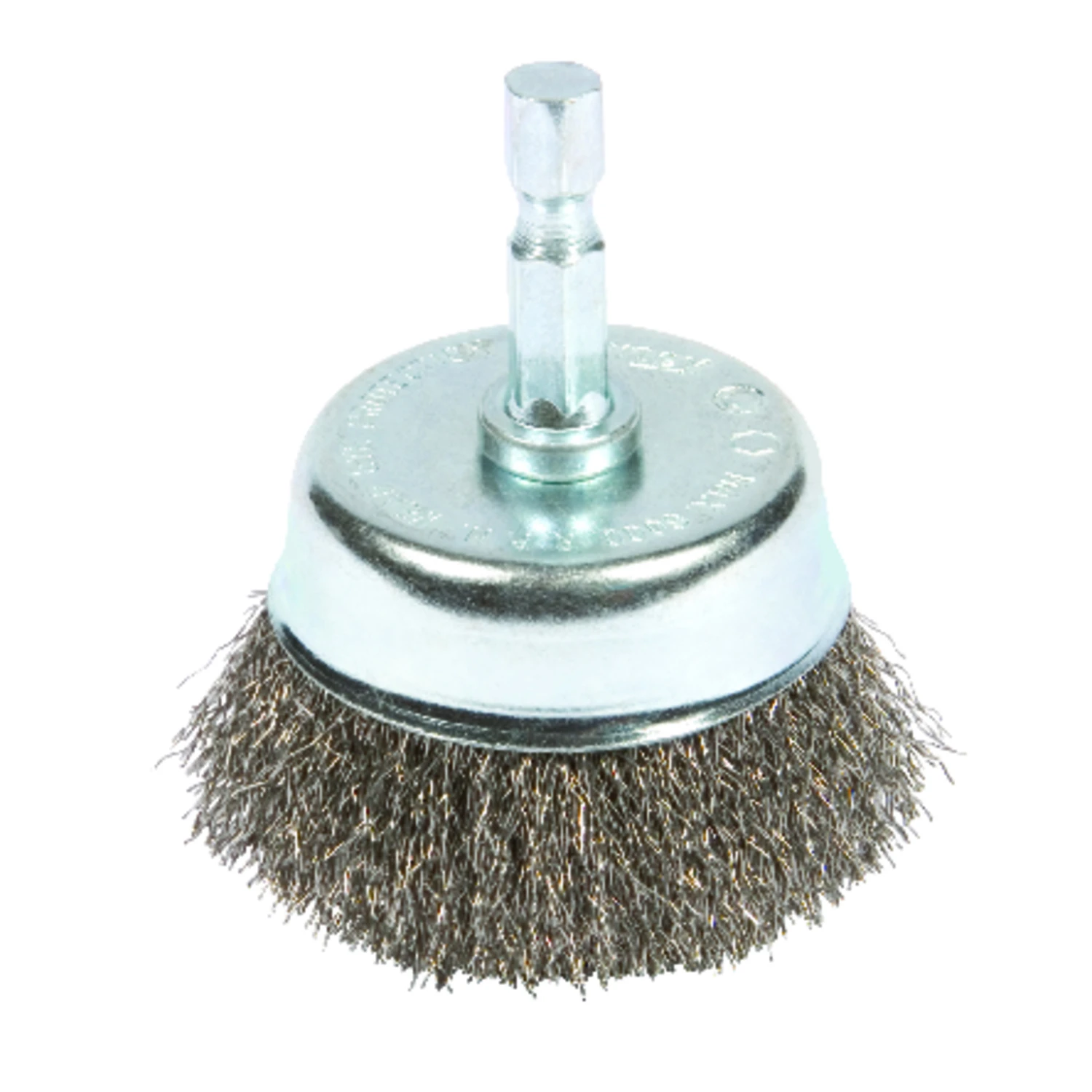 3 In. Coarse Crimped Wire Cup Brush With 1/4 In. Hex Shank - Model 72731