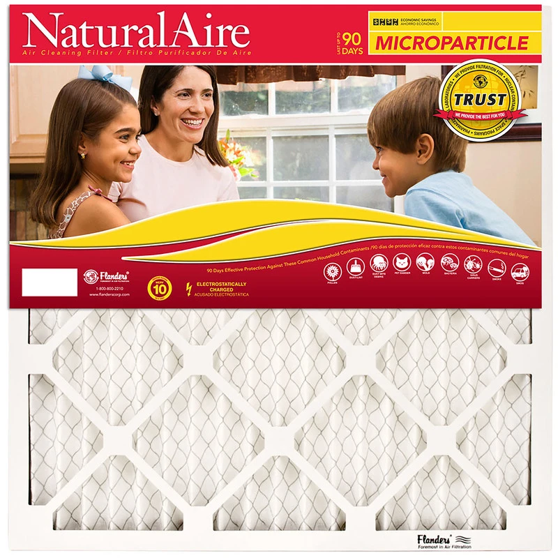 NaturalAire Microparticle Pleated Air Filter, 90 Days, 12x24x1- In.