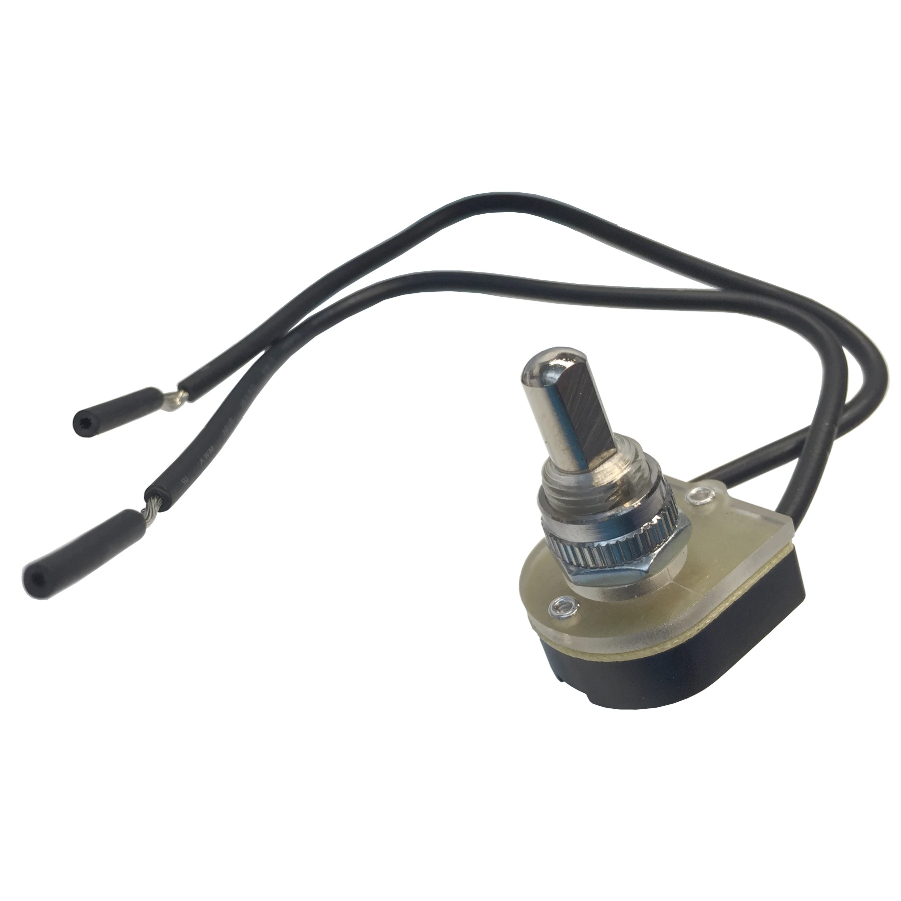 6A Nickel-Plated Single-Pole/Single-Throw Push Button Switch