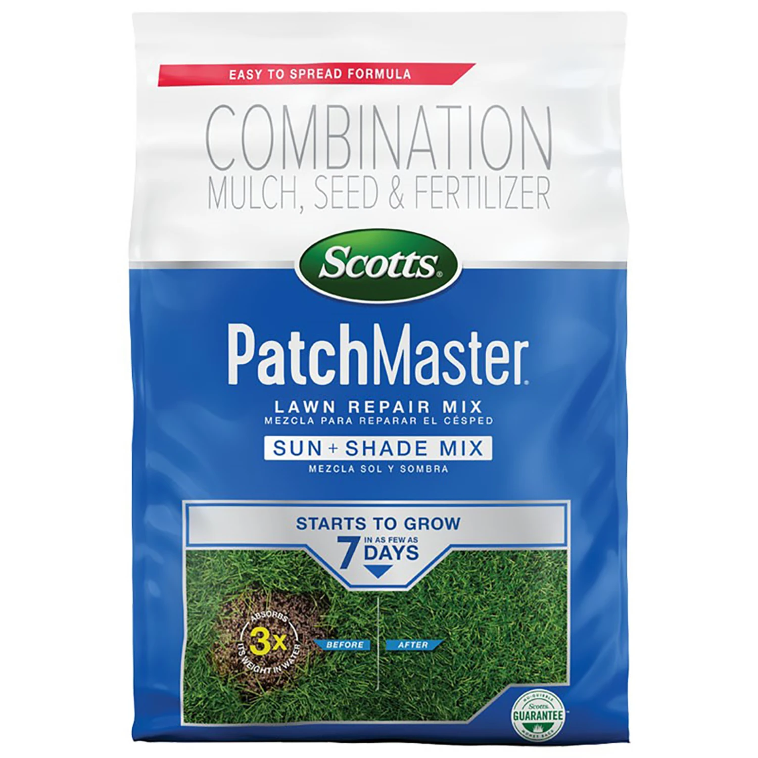 Patchmaster 4.75 Lb. Lawn Repair Mix For Sun & Shade, 140 Sq. Ft. Coverage