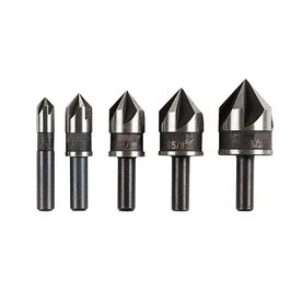 5-Pc. Black Oxide Countersink Drill Bit Set