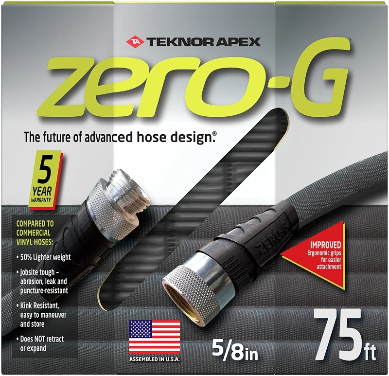 Zero-g 5/8 In. Dia. X 75 Ft. Drinking Water Safe Expandable Hose