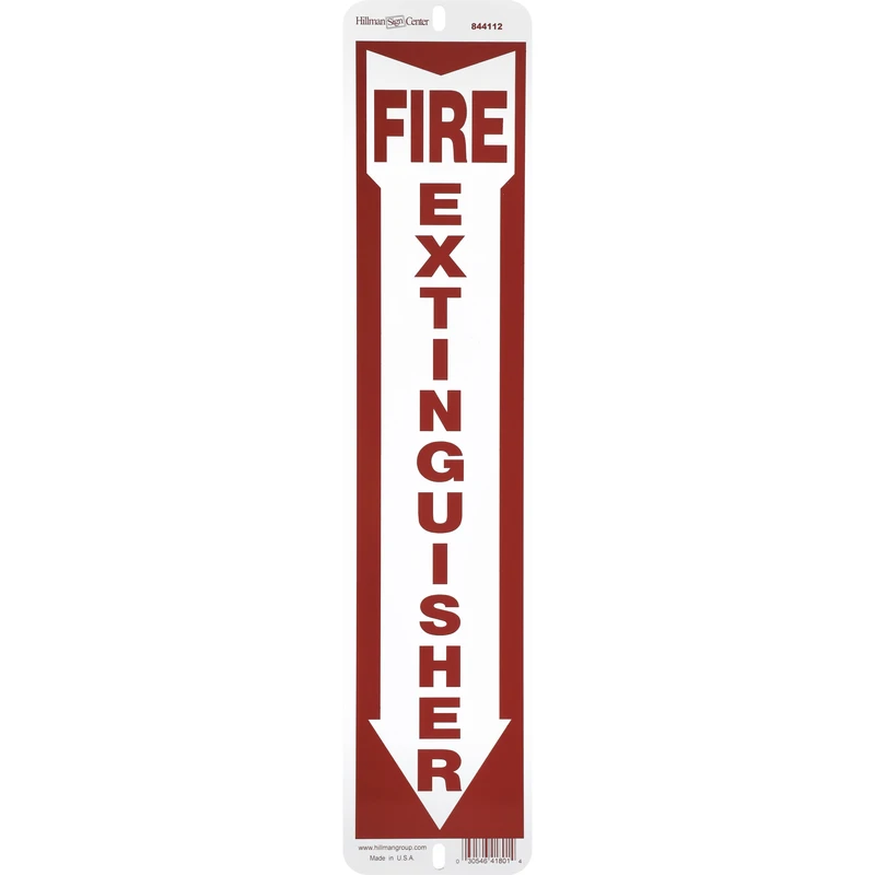 Hillman 18.4-in x 4-in Fire Extinguisher Sign