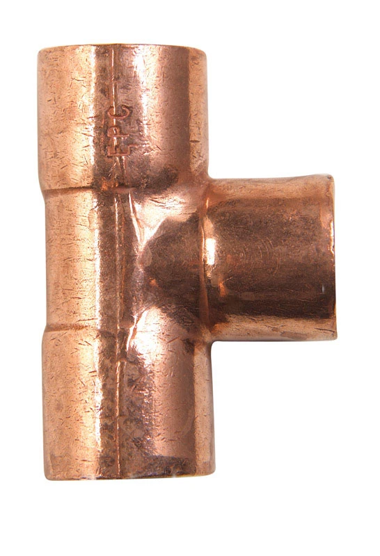 Copper Pipe Tee, 3/8 In. CxCxC