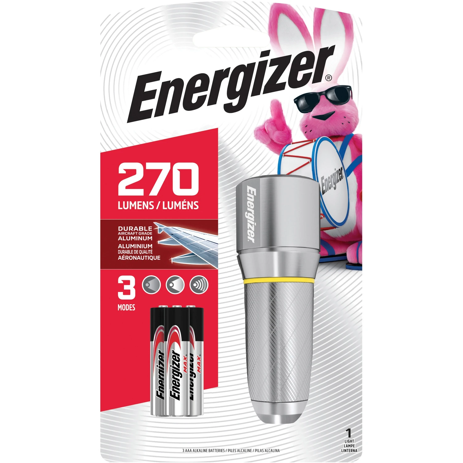 Vision Hd 270 Lumen Gray Led Flashlight With Aaa Batteries