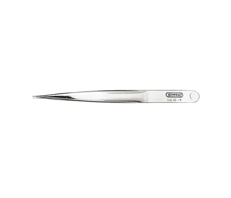 Sharp-pointed Precision Steel Tweezer, 4-1/2" Length, Model 401xx