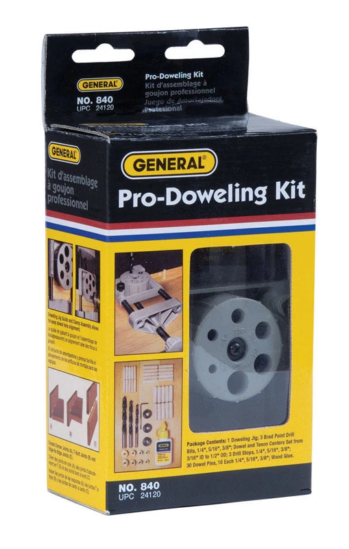 6-size Precision Doweling Jig Kit With Brad Point Bits And Accessories
