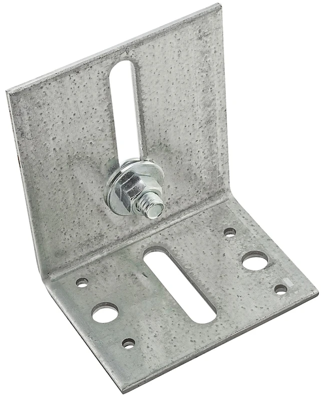 N173-708 Galvanized Rail Barn Door Guide Bracket With Bolts